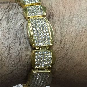 Bling Bling men’s bracelet, hundreds of stones.